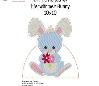 Stick Datei - Eierwärmer Bunny 10x10